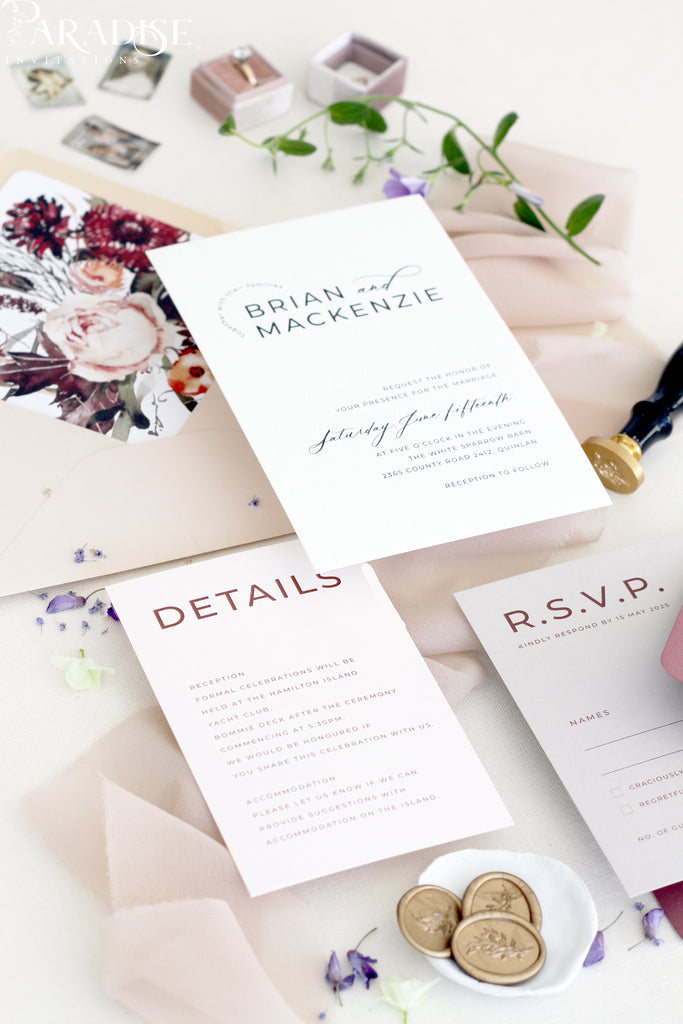 Jenna Wedding Invitation Set