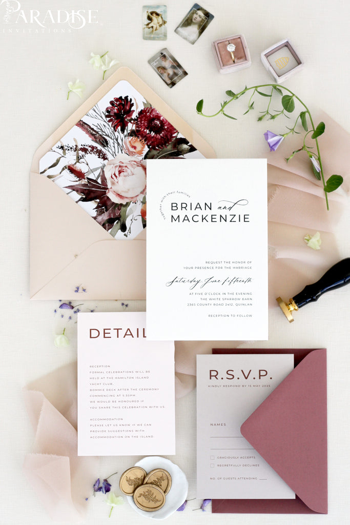 Jenna Wedding Invitation Set