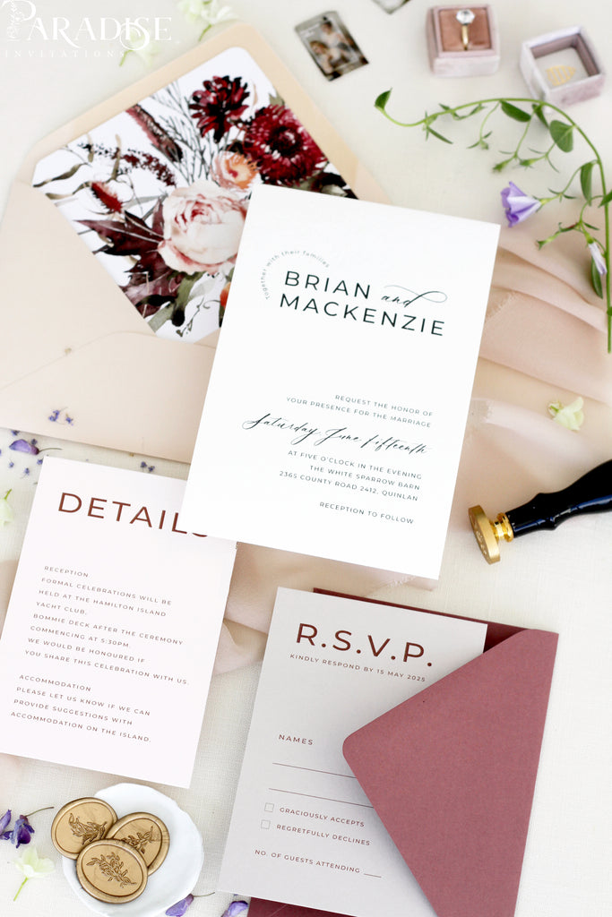 Jenna Wedding Invitation Set