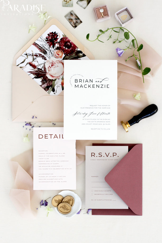 Jenna Wedding Invitation Set