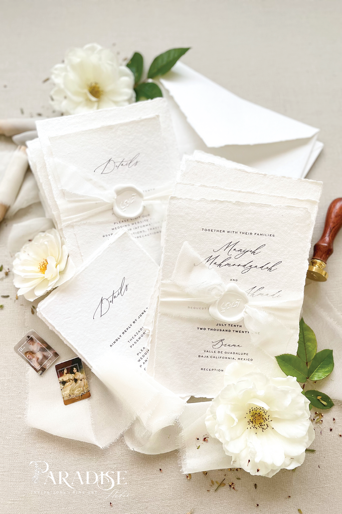 Manijeh Handmade Paper Wedding Invitation Sets