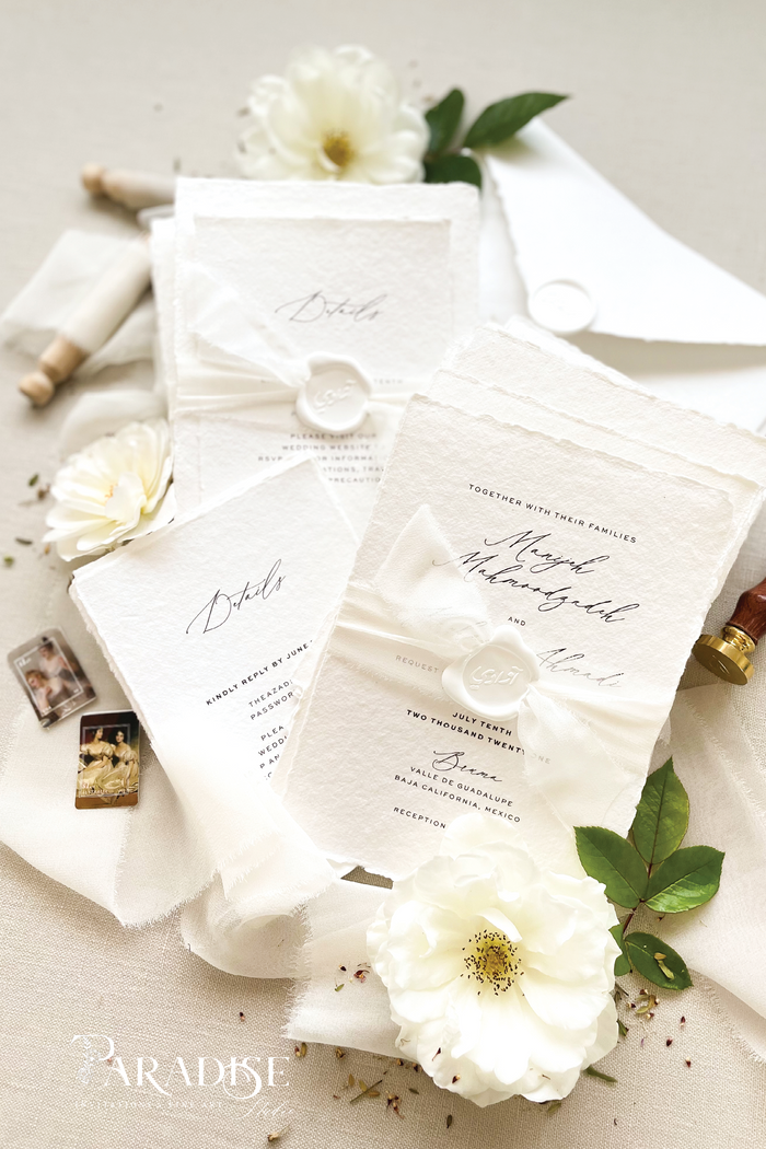 Manijeh Handmade Paper Wedding Invitation Sets