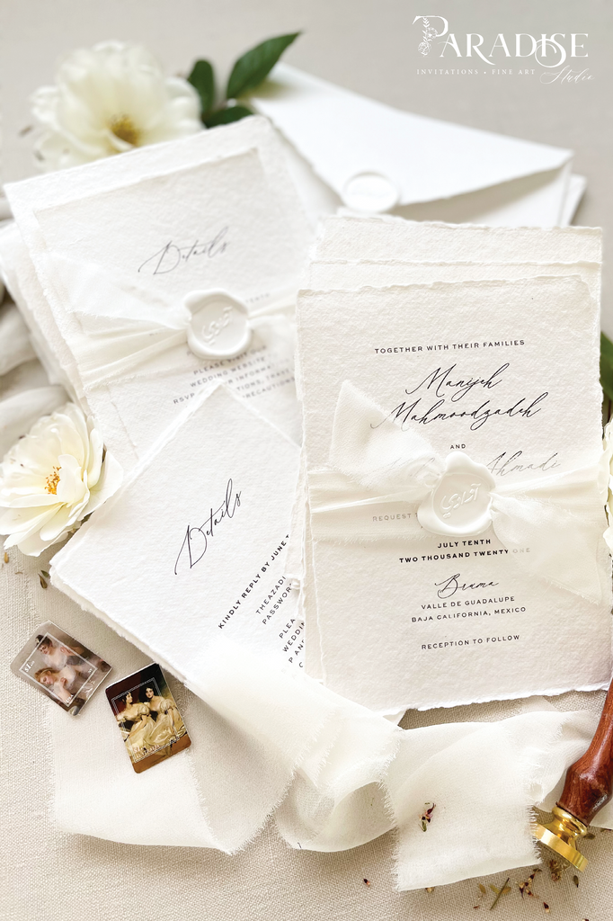 Manijeh Handmade Paper Wedding Invitation Sets