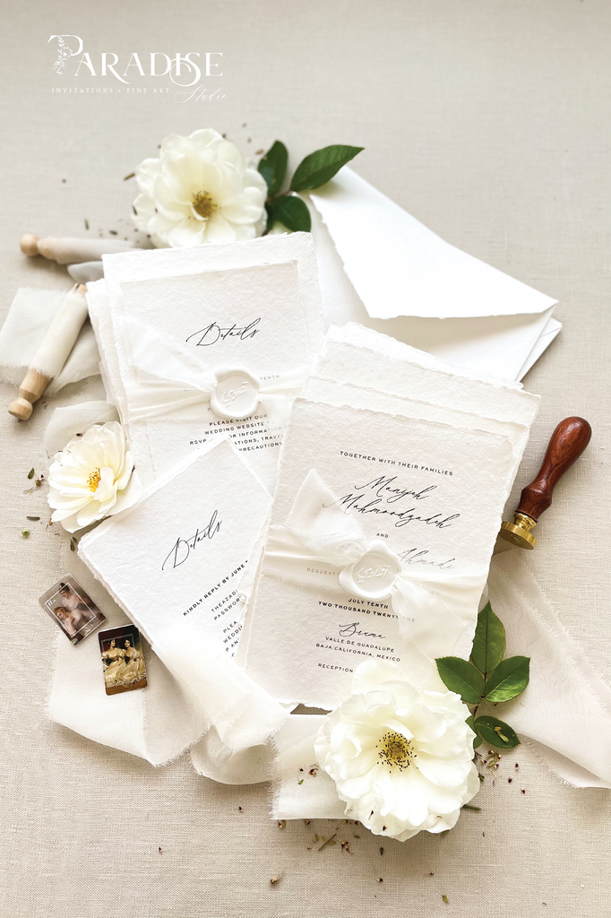 Manijeh Handmade Paper Wedding Invitation Sets