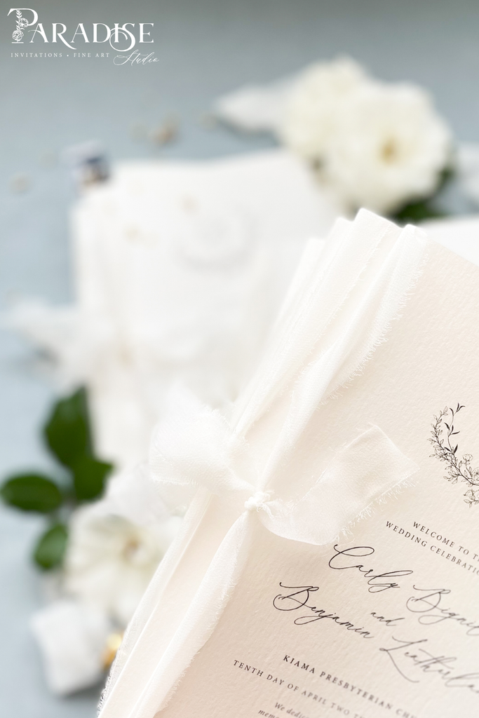 Josephine Monogram Wedding Programs