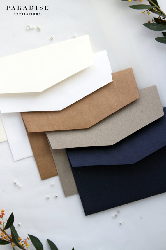 Navy, Ivory and Botany Envelopes