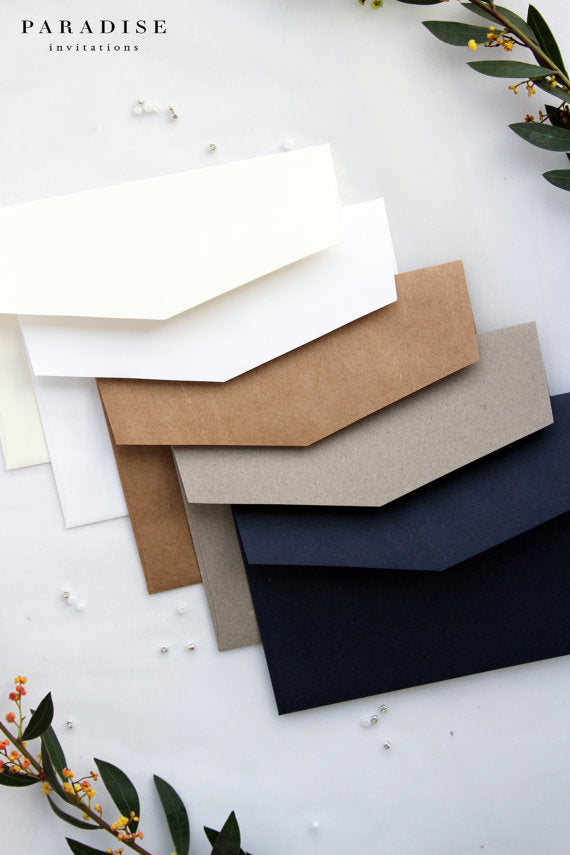 Navy, Ivory and Botany Envelopes