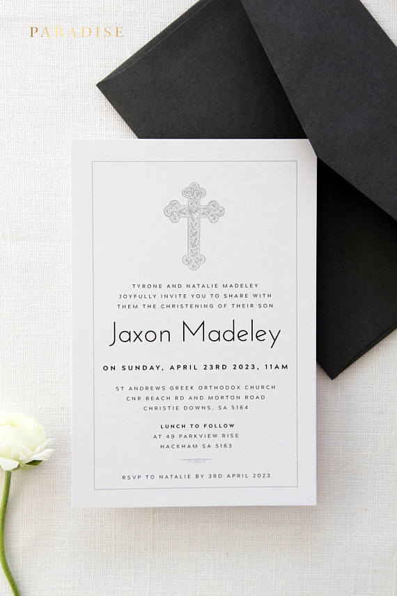 Christian and Baptism Invitations