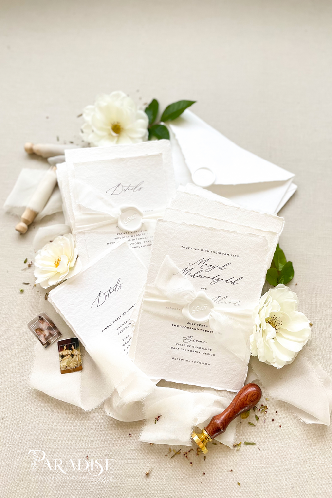 Manijeh Handmade Paper Wedding Invitation Sets